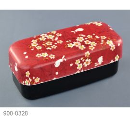 Sakura Rabbit Slim Compact Bento Box | Pink